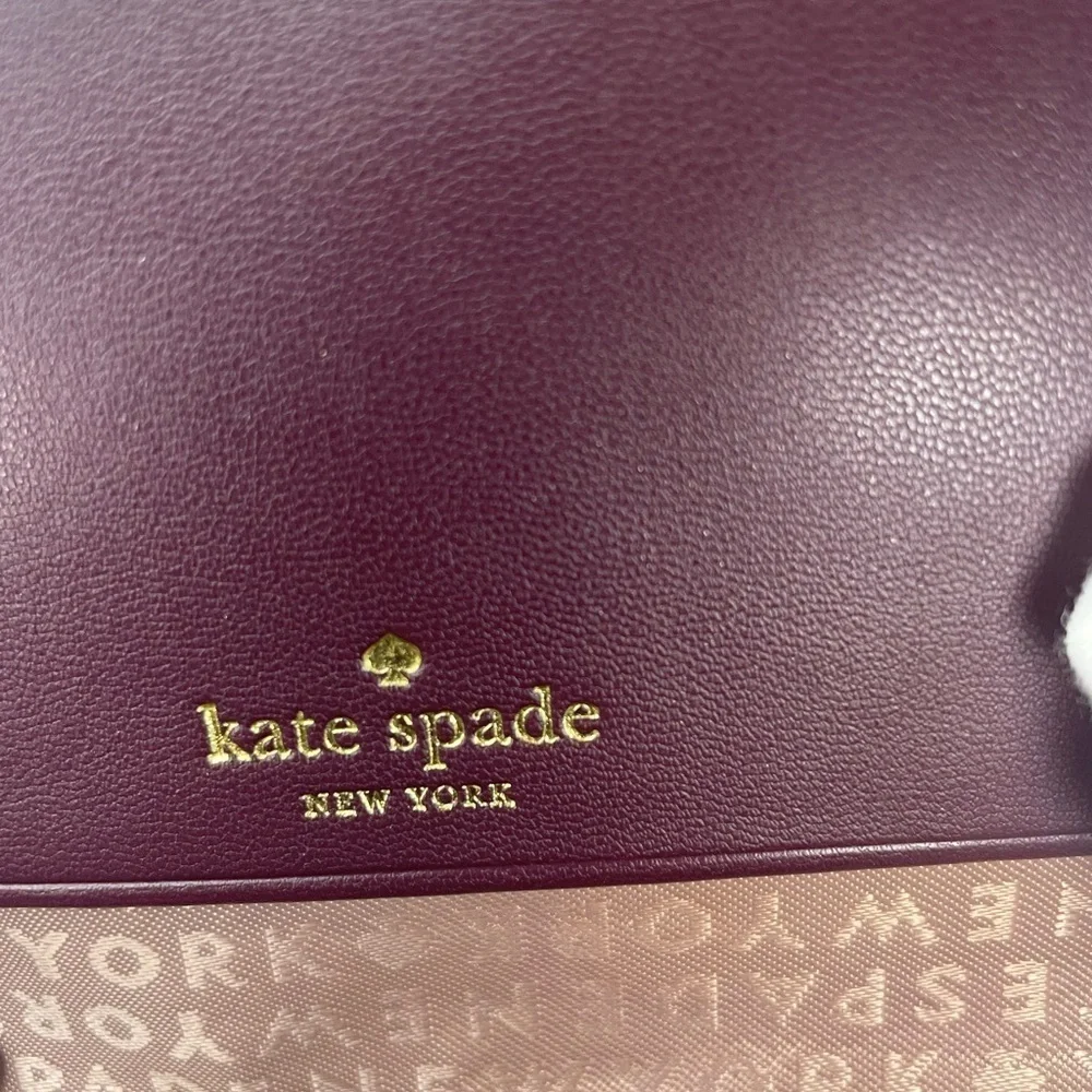 Kate Spade Cobble Hill Plum Leather Wallet NWT